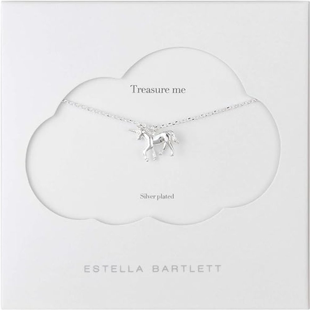 Estella Bartlett Unicorn Silver Necklace New in Package